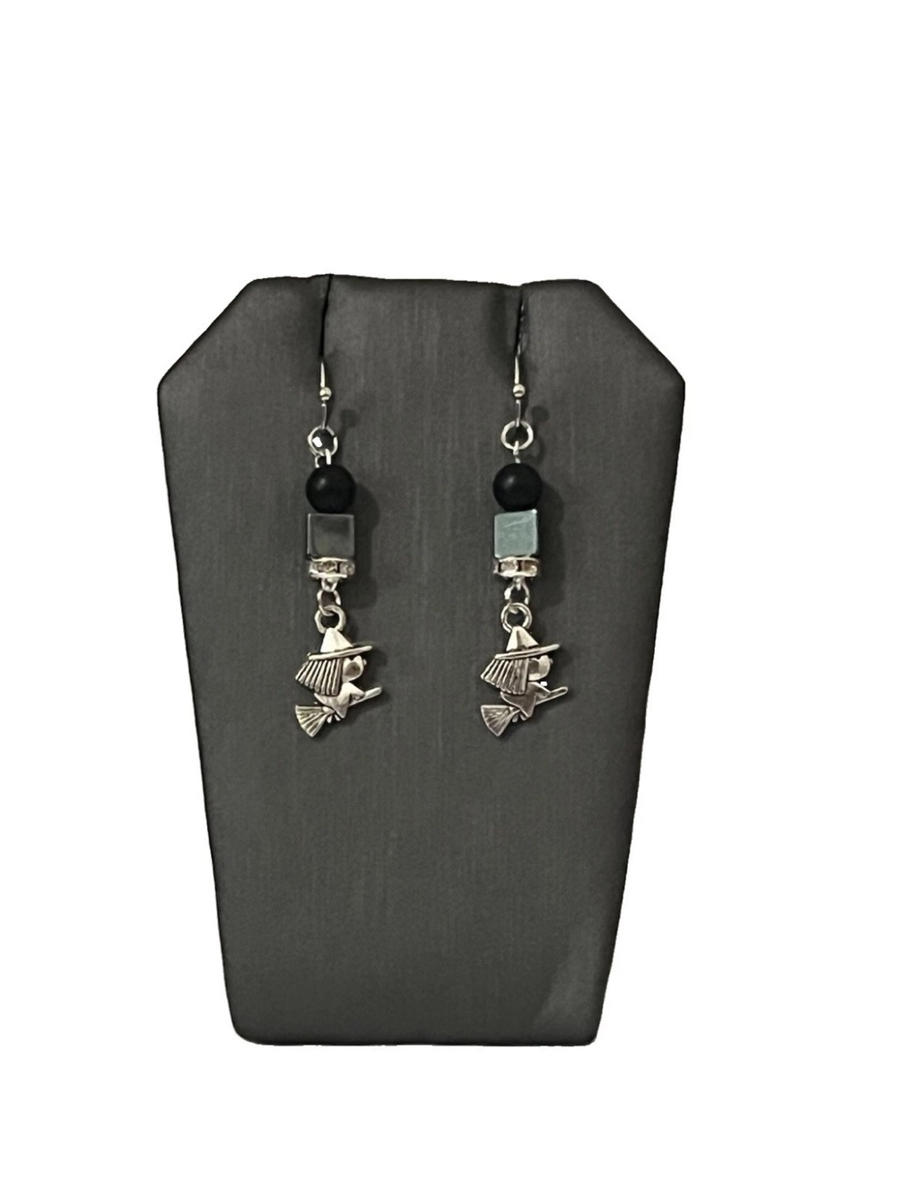 Halloween Earring Lot 4 Pairs Bat Witch Skeleton And Fangs. Spooky Goth Jewelry - Picture 3 of 5